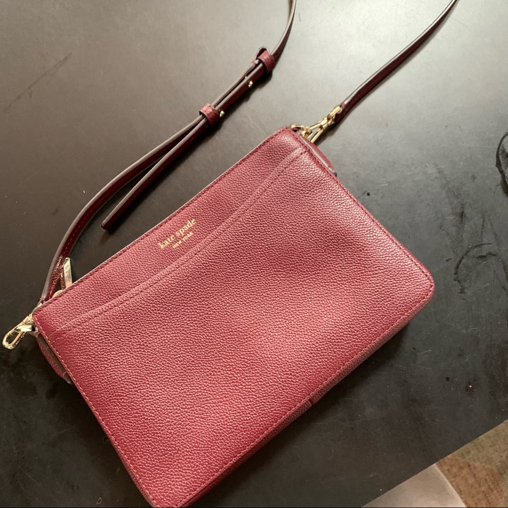 Kate Spade Burgundy Crossbody Bag